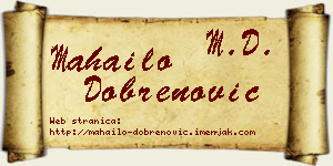 Mahailo Dobrenović vizit kartica